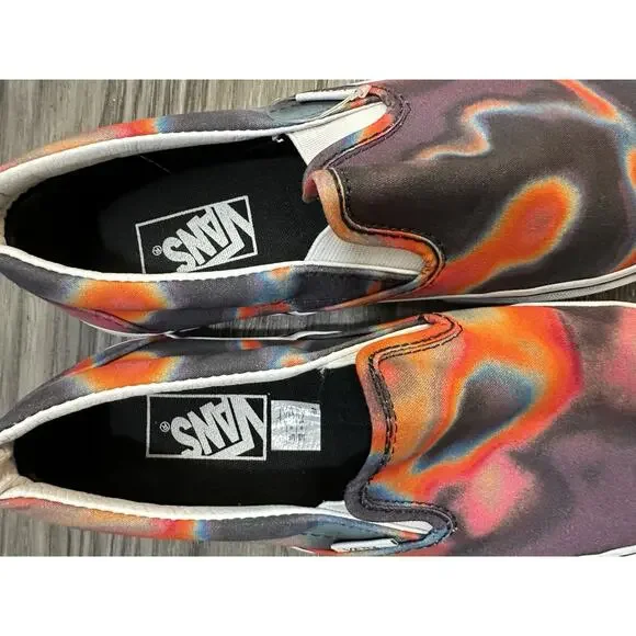 Vans Dark Aura Unisex Mens 5.5 Womens 7 Multi Color Skate Shoes Slip On - Picture 8 of 8